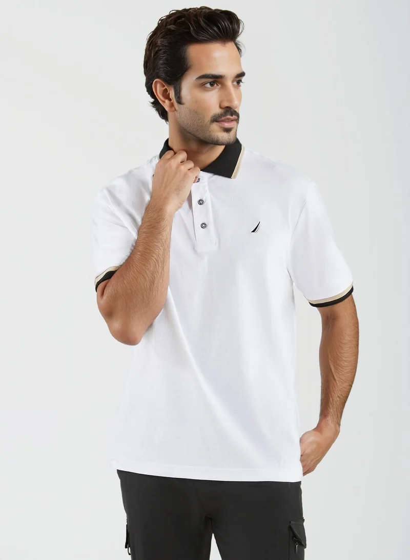 NAUTICA Basic Regular Fit Premium Cotton Logo Polo Shirt